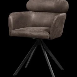 Eetkamerstoelen Met Armleuning-WOOOD Fenne Eetkamerstoel Black, Grey