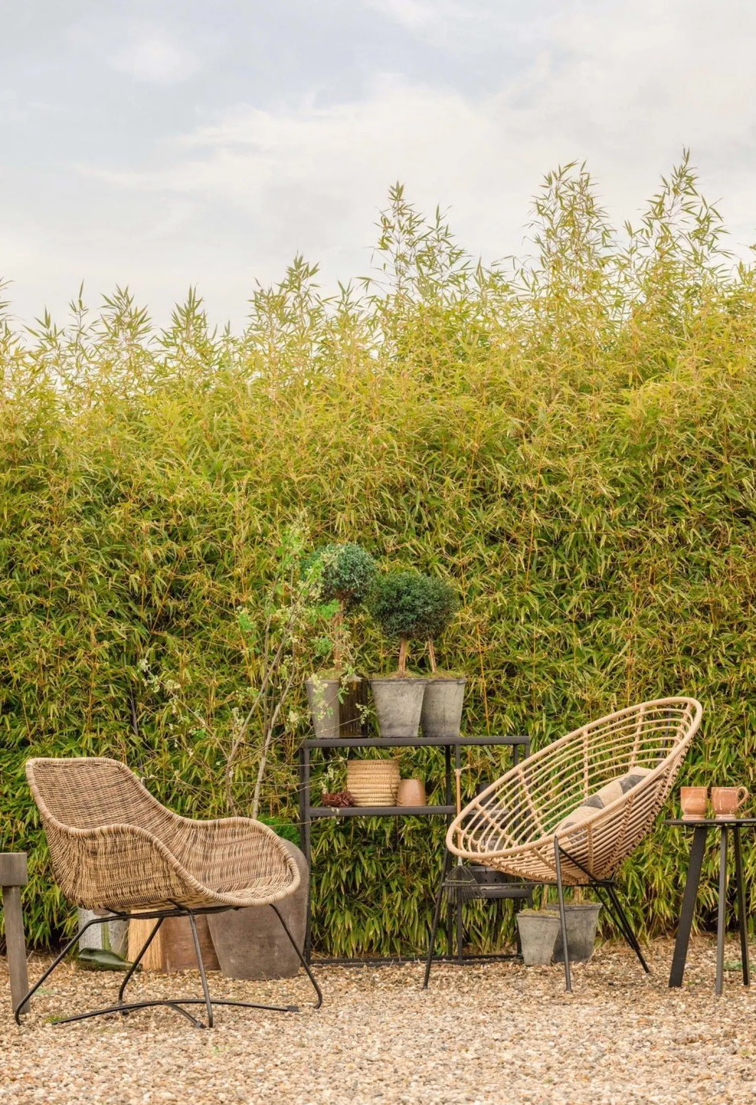 Tuintafels|Industriële Bijzettafels-WOOOD Fer Tuin Bijzettafel Black