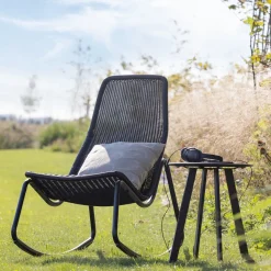 Tuintafels|Industriële Bijzettafels-WOOOD Fer Tuin Bijzettafel Black