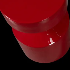 Ronde Bijzettafels-WOOOD Ferry Bijzettafel Rood