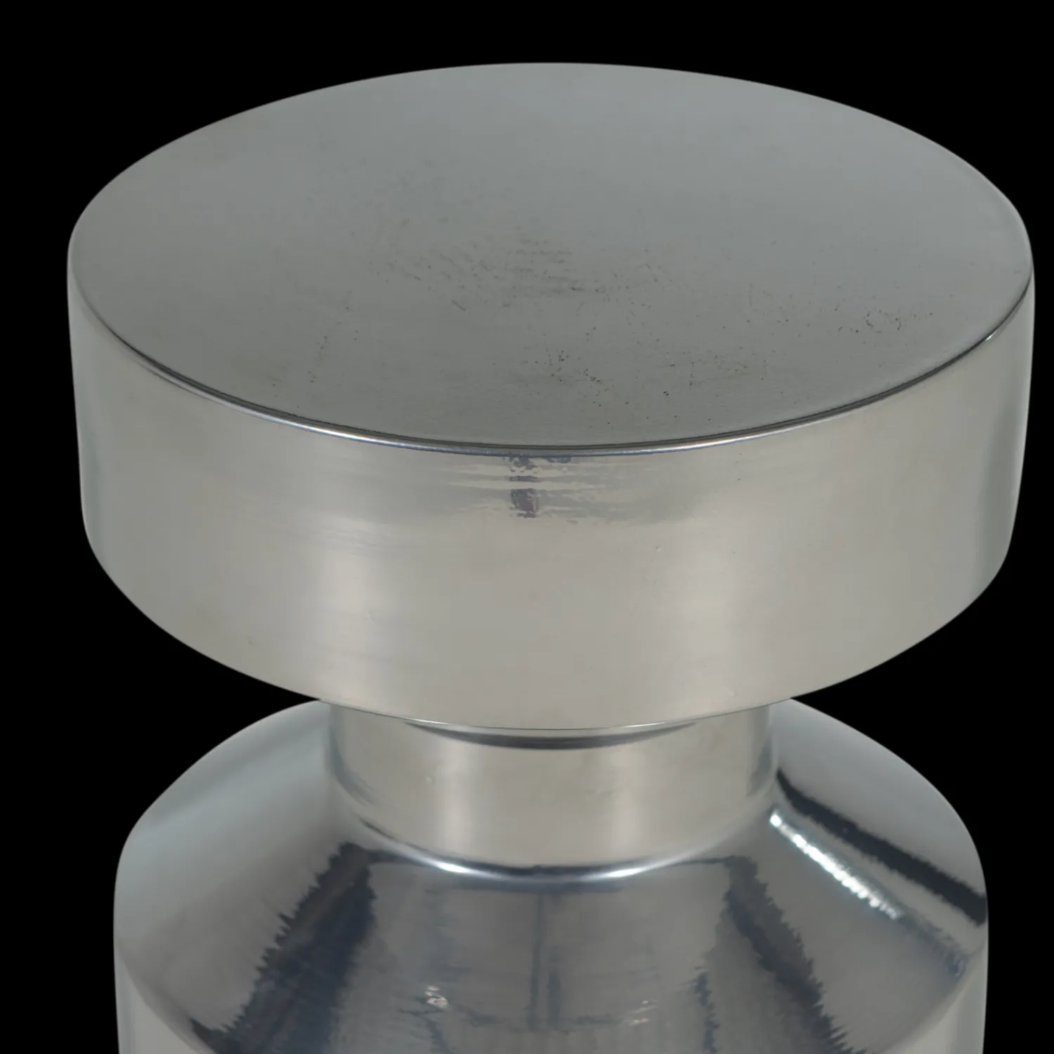 Ronde Bijzettafels-WOOOD Ferry Bijzettafel Chrome