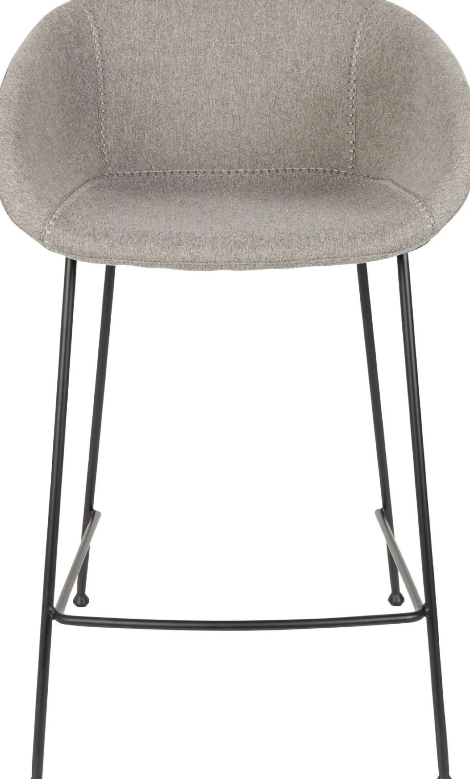 Stoffen Barkrukken-Zuiver Feston (set van 2) Counter stoel Fab Grey