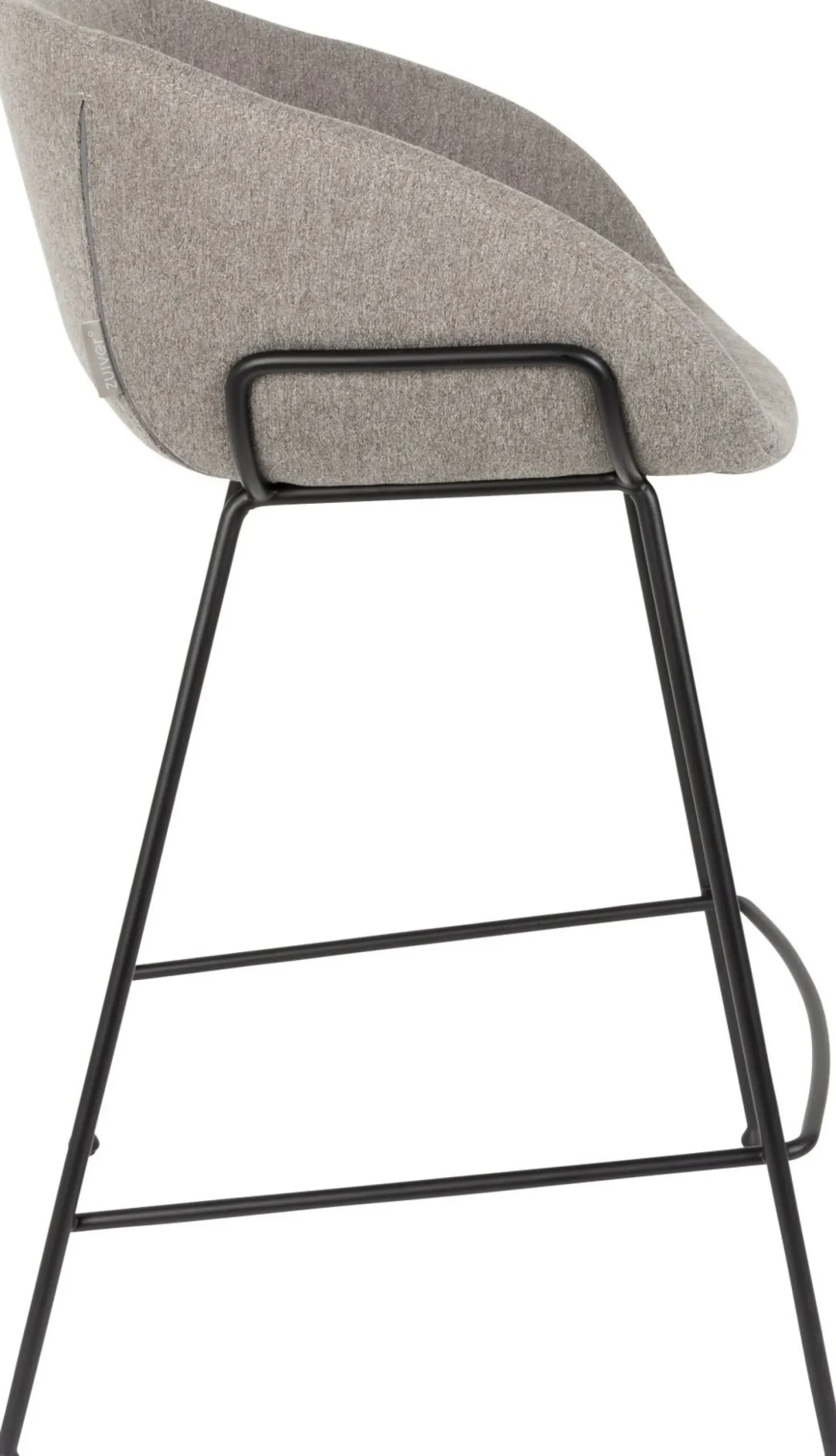 Stoffen Barkrukken-Zuiver Feston (set van 2) Counter stoel Fab Grey