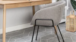 Kuipstoelen|Eetkamerstoelen Met Armleuning-Zuiver Feston (set van 2) Eetkamerstoel Grey