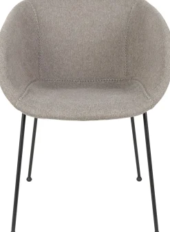 Kuipstoelen|Eetkamerstoelen Met Armleuning-Zuiver Feston (set van 2) Eetkamerstoel Grey
