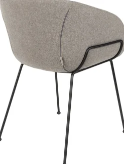 Kuipstoelen|Eetkamerstoelen Met Armleuning-Zuiver Feston (set van 2) Eetkamerstoel Grey
