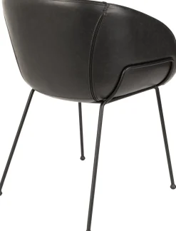 Kuipstoelen|Eetkamerstoelen Met Armleuning-Zuiver Feston (set van 2) Eetkamerstoel Black