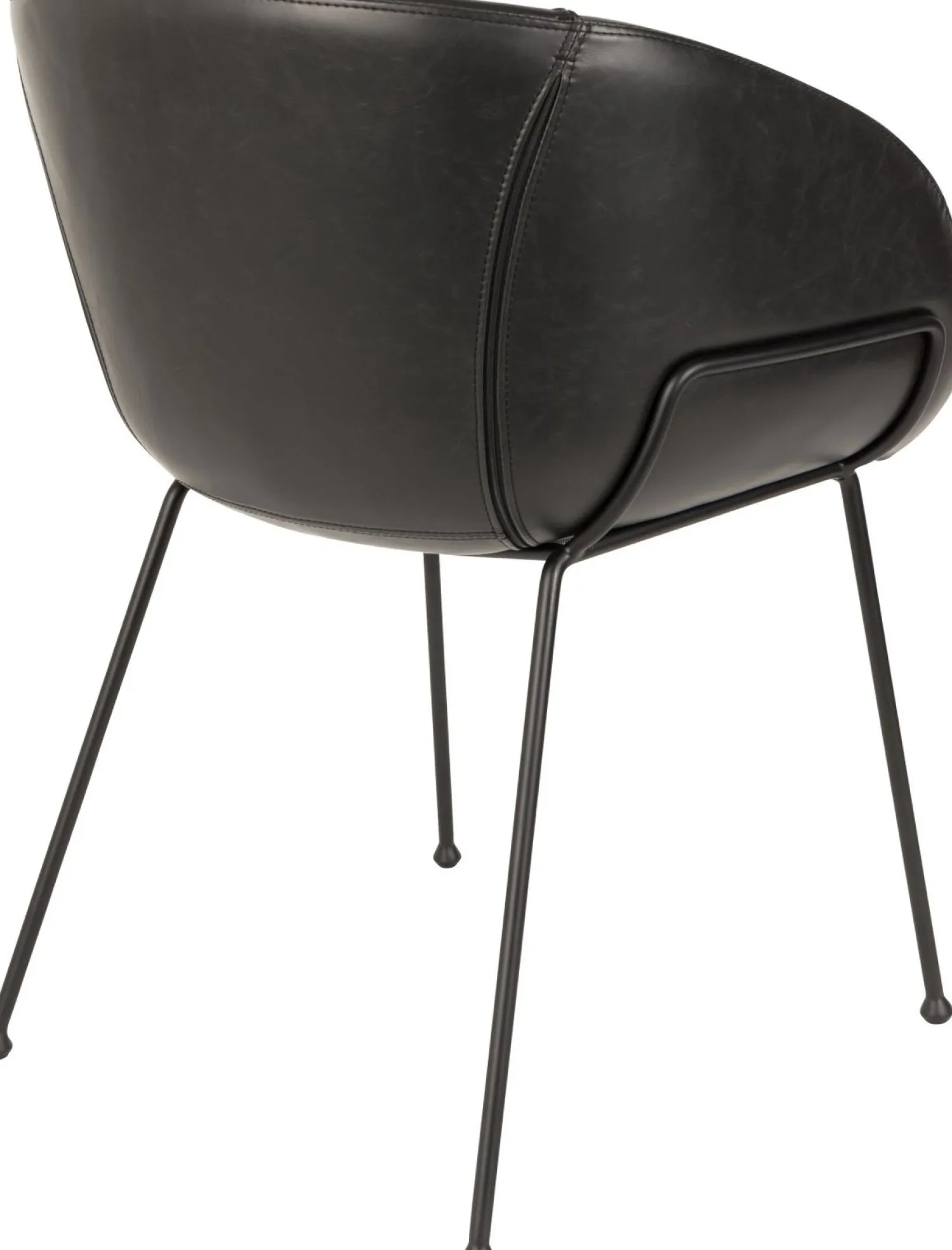 Kuipstoelen|Eetkamerstoelen Met Armleuning-Zuiver Feston (set van 2) Eetkamerstoel Black
