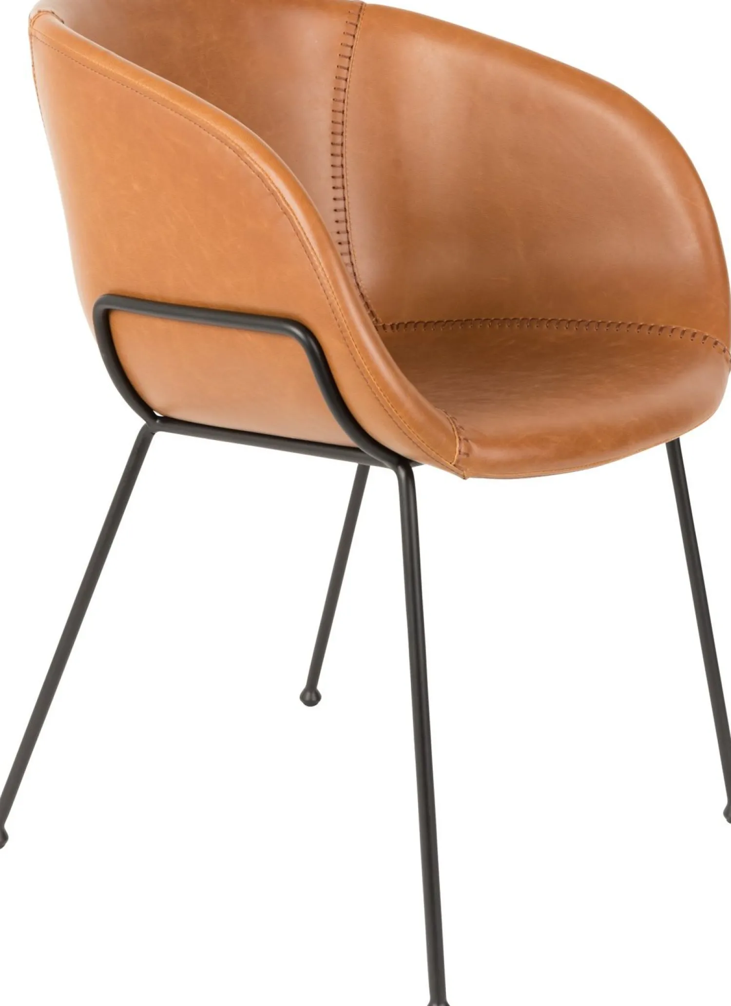 Kuipstoelen|Eetkamerstoelen Met Armleuning-Zuiver Feston (set van 2) Eetkamerstoel Brown