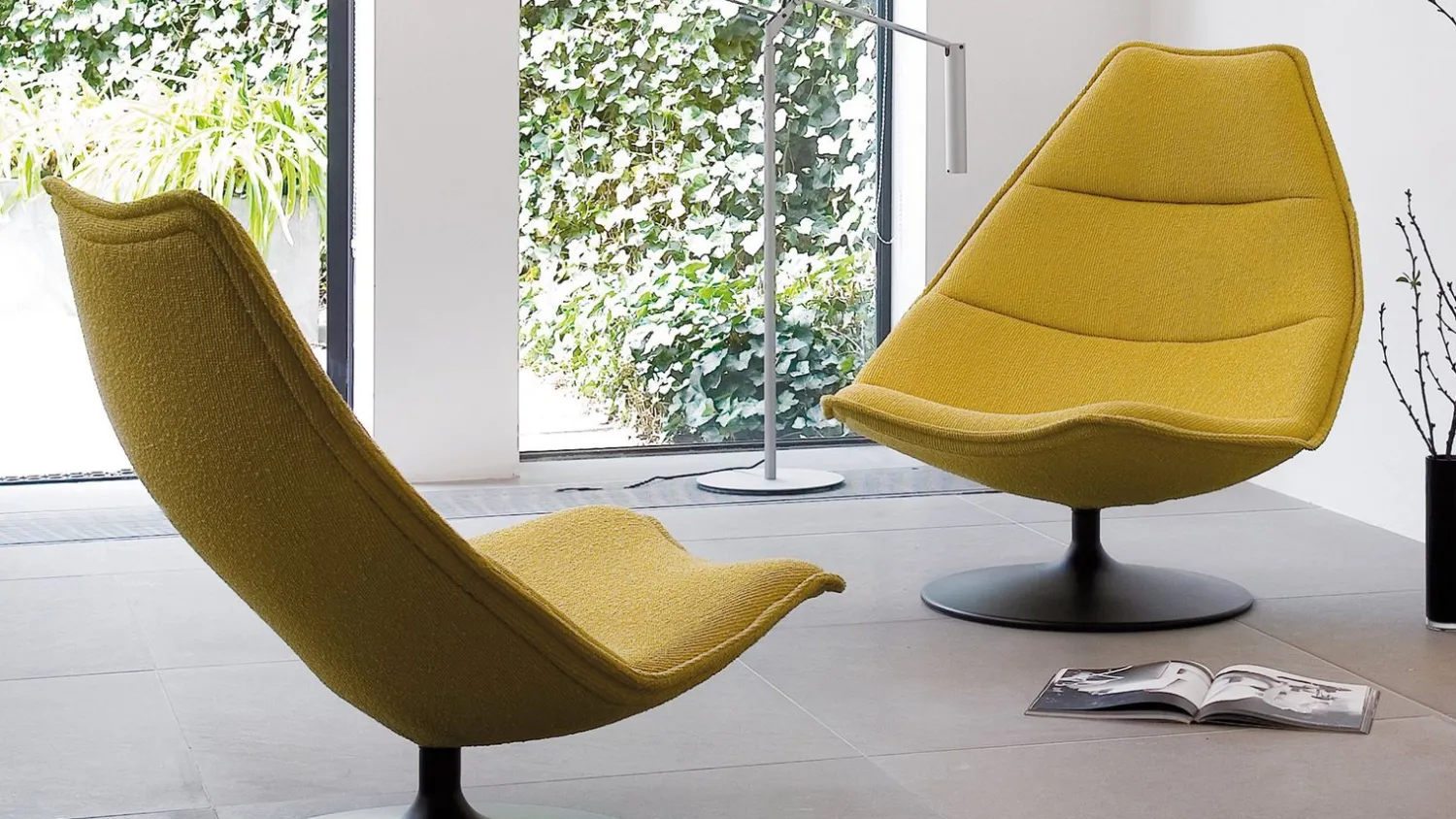 Design Fauteuils-Artifort F584-F585-F586 Fauteuil Zwart