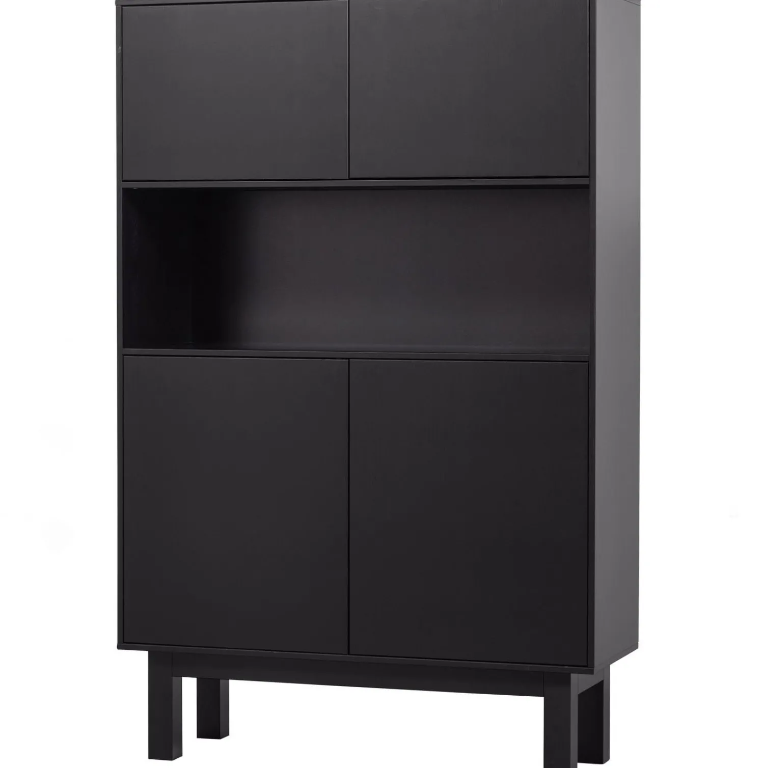 Buffetkasten|Buffetkasten-WOOOD Finca Buffetkast Deep Black