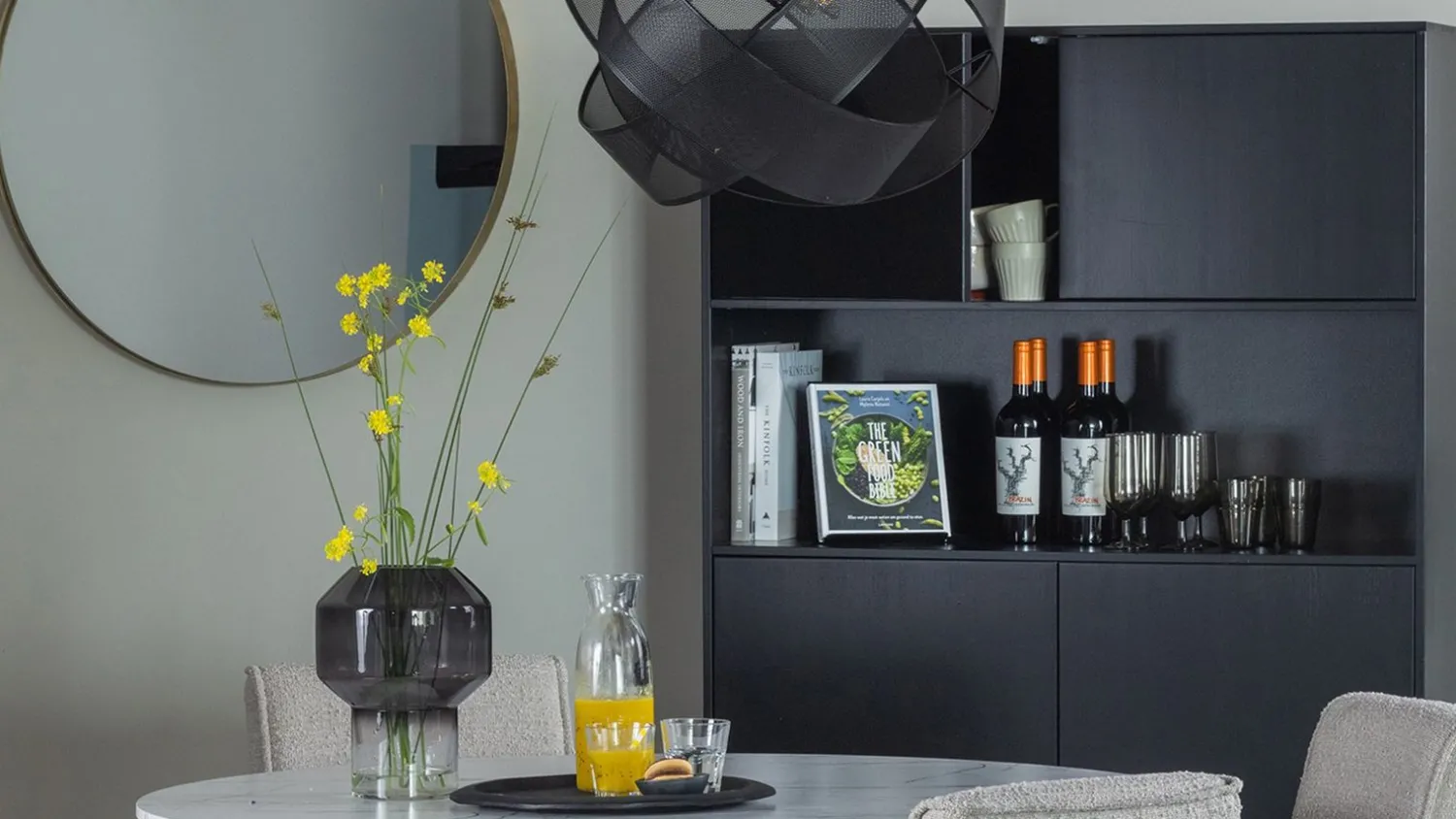 Buffetkasten|Buffetkasten-WOOOD Finca Buffetkast Deep Black
