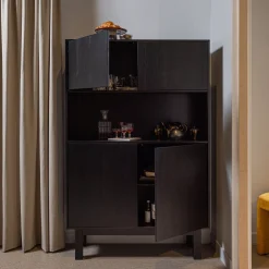 Buffetkasten|Buffetkasten-WOOOD Finca Buffetkast Deep Black