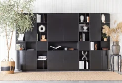 Tv-Meubels-WOOOD Finca Rechts TV-meubel Deep Black