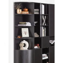 Boekenkasten|Vakkenkasten-WOOOD Finca Vakkenkast Deep Black
