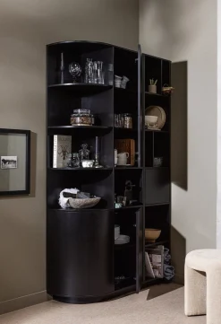 Boekenkasten|Vakkenkasten-WOOOD Finca Vakkenkast Deep Black