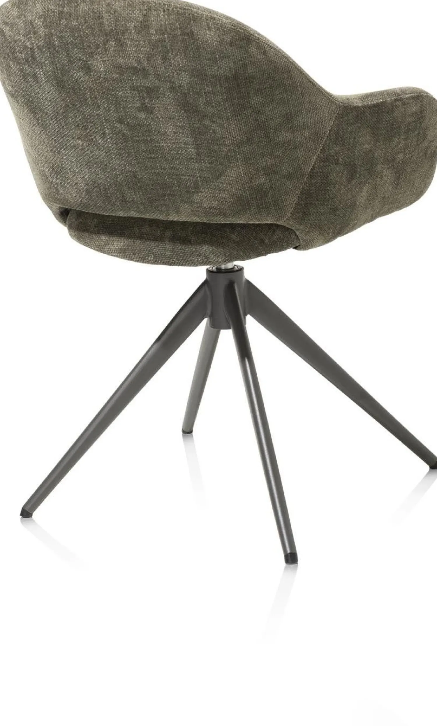 Eetkamerstoelen Met Armleuning-XOOON Finn Armstoel Donkergroen
