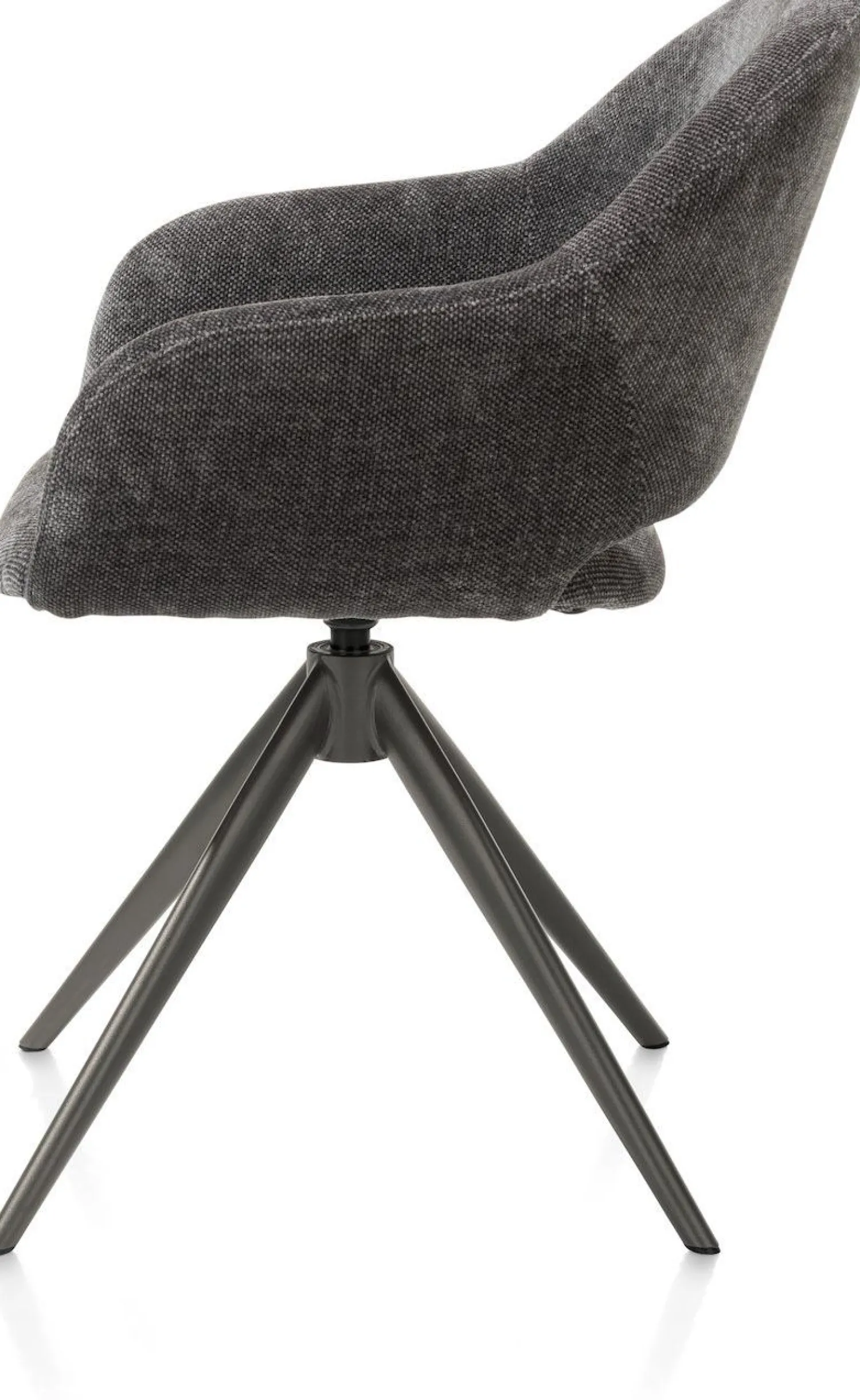Eetkamerstoelen Met Armleuning-XOOON Finn Armstoel Antraciet