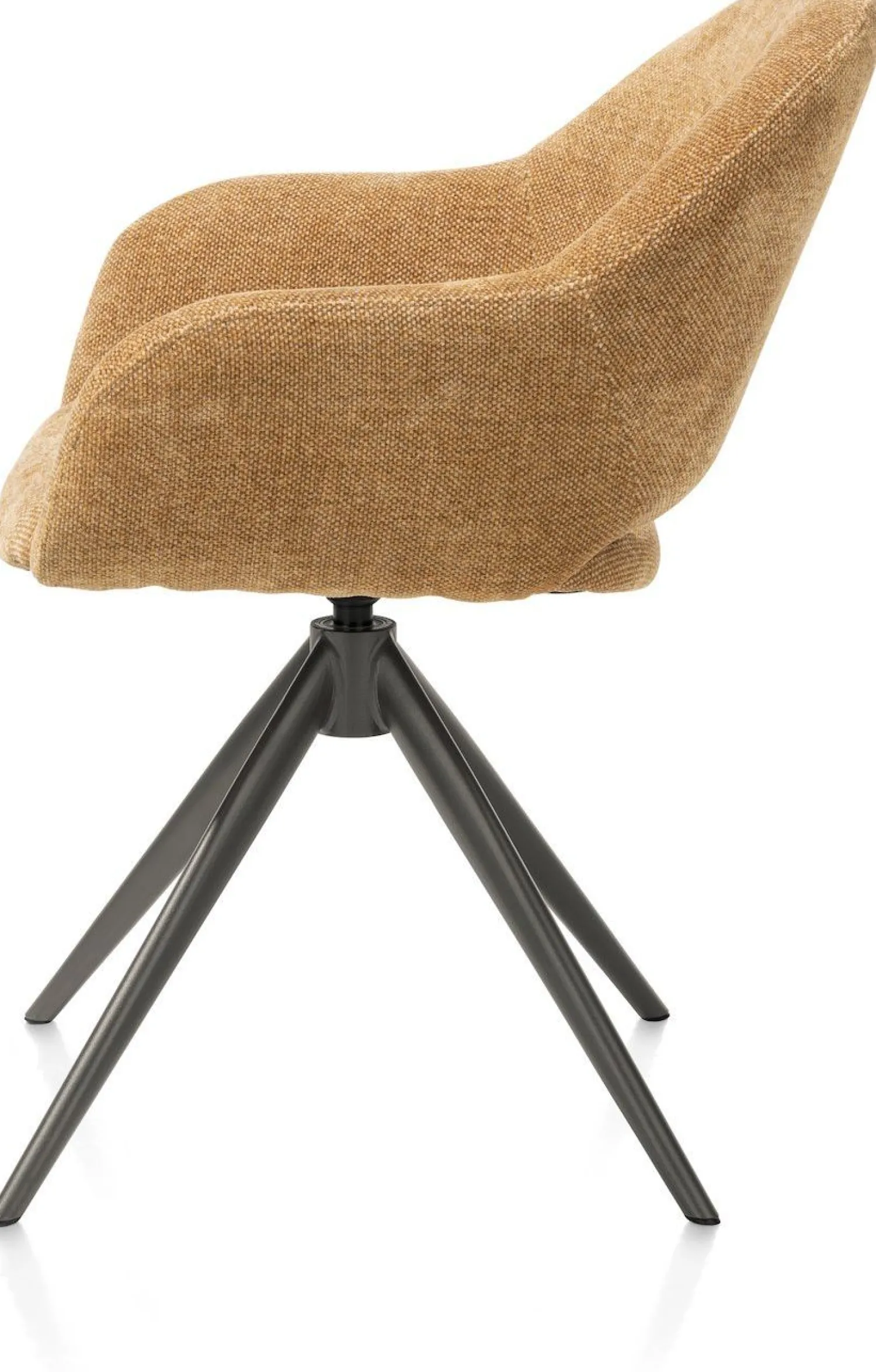 Eetkamerstoelen Met Armleuning-XOOON Finn Armstoel Okergeel