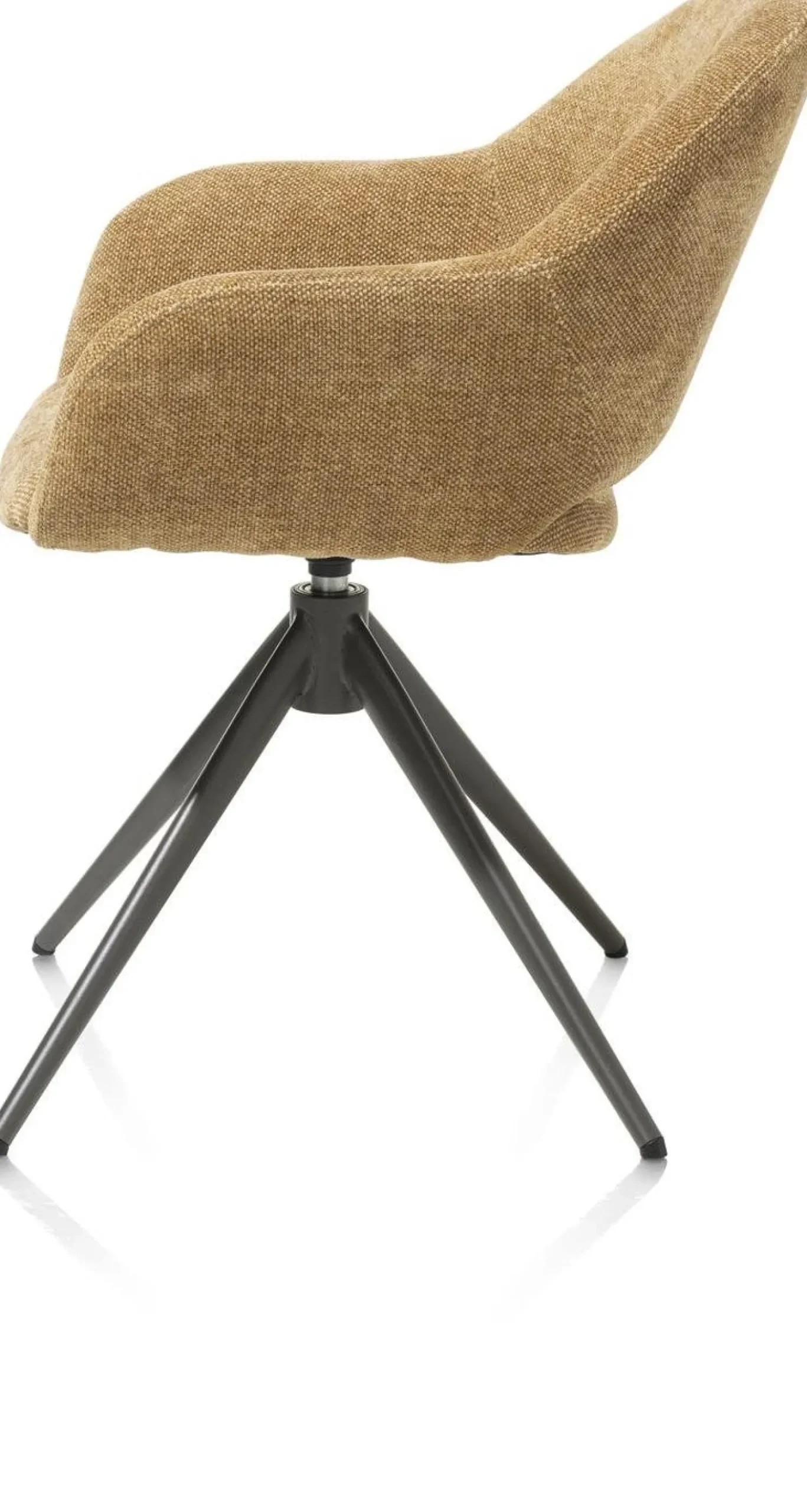 Eetkamerstoelen Met Armleuning-XOOON Finn Armstoel Okergeel