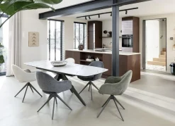 Eetkamerstoelen Met Armleuning-XOOON Finn Armstoel Creme