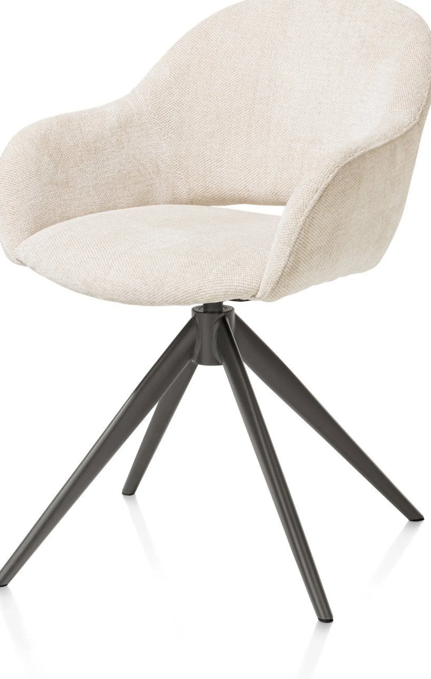 Eetkamerstoelen Met Armleuning-XOOON Finn Armstoel Creme