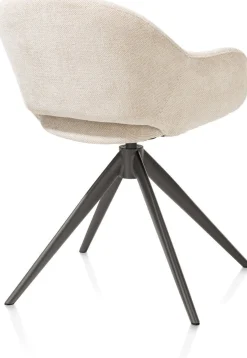 Eetkamerstoelen Met Armleuning-XOOON Finn Armstoel Creme