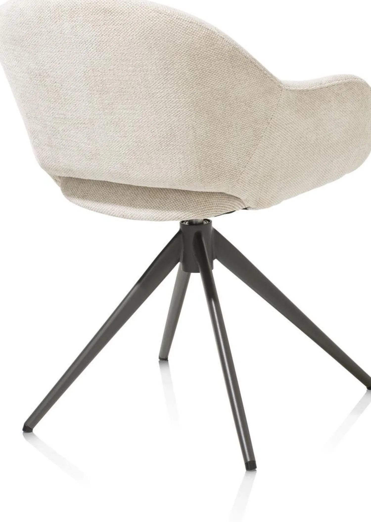 Eetkamerstoelen Met Armleuning-XOOON Finn Armstoel Creme