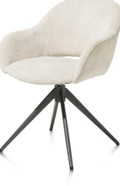 Eetkamerstoelen Met Armleuning-XOOON Finn Armstoel Creme