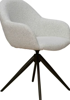Eetkamerstoelen Met Armleuning-XOOON Finnly Armstoel Ivory