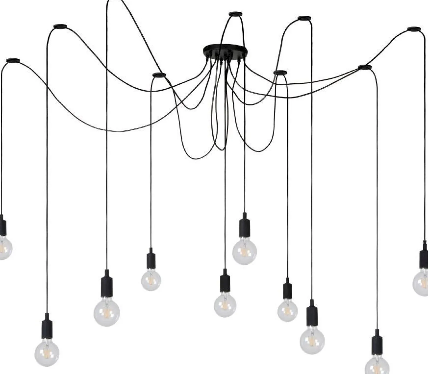 Industriële Hanglampen|Industriële Hanglampen-Lucide Fix Hanglamp Zwart