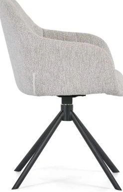 Eetkamerstoelen Met Armleuning-Montèl Flair Eetkamerstoel Linnen