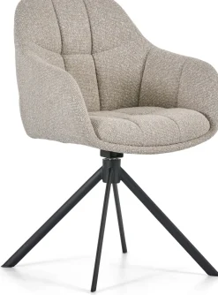 Eetkamerstoelen Met Armleuning-Montèl Flair Eetkamerstoel Beige