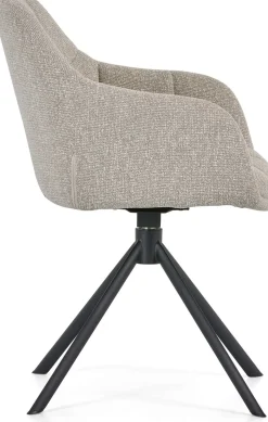 Eetkamerstoelen Met Armleuning-Montèl Flair Eetkamerstoel Beige