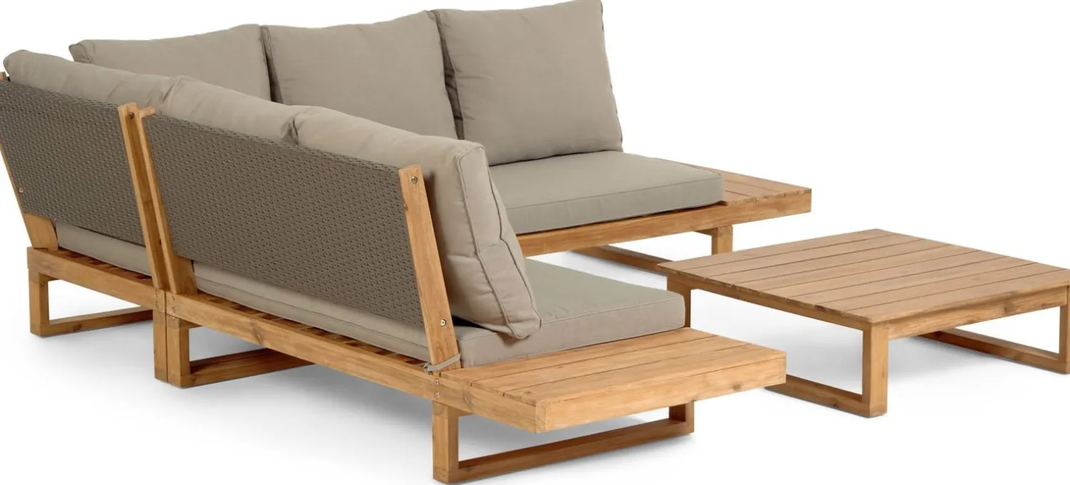 Loungesets-Kave Home Flaviina Loungeset Beige, Naturel