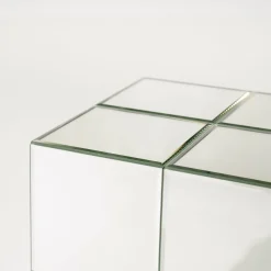 Glazen Bijzettafels|Houten Bijzettafels-By Boo Flectron Bijzettafel Zilver