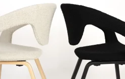 Design Stoelen-Zuiver Flexback (set van 2) Armstoel Zwart