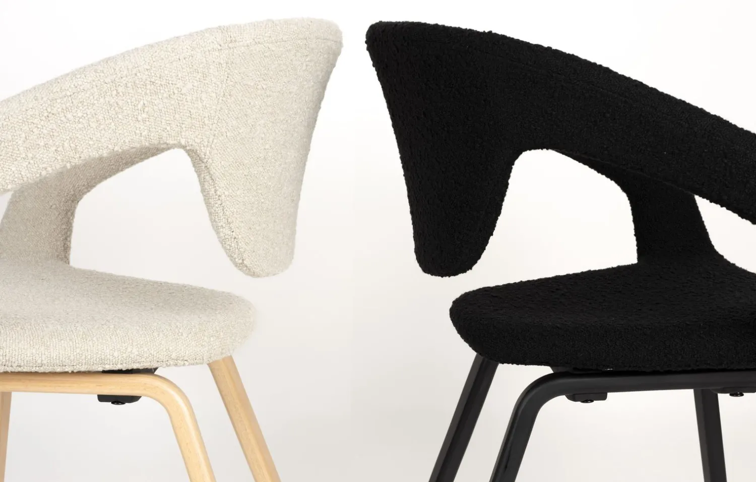 Design Stoelen-Zuiver Flexback (set van 2) Armstoel Zwart