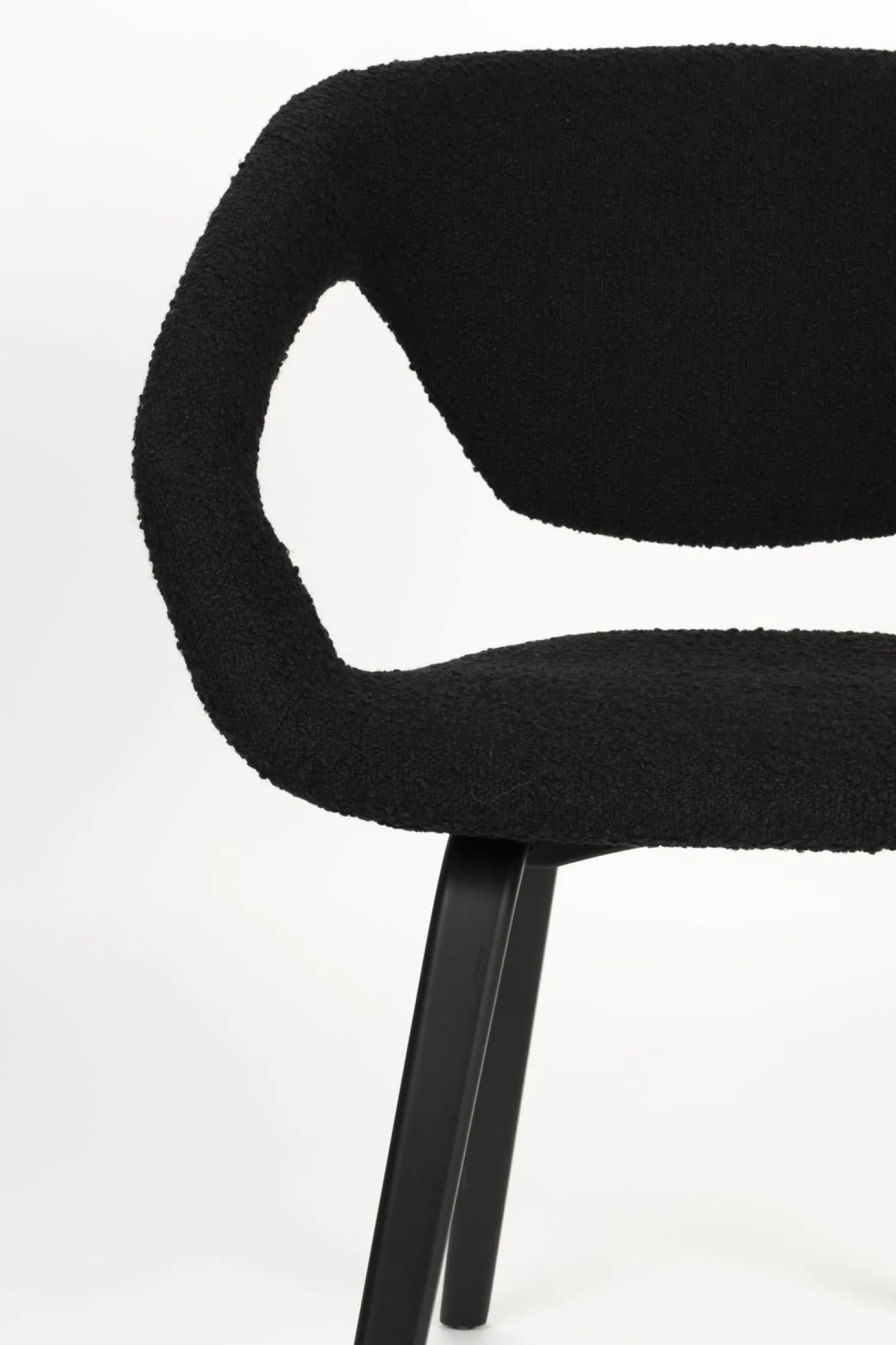 Design Stoelen-Zuiver Flexback (set van 2) Armstoel Zwart