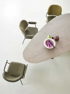 Design Stoelen|Eetkamerstoelen Met Armleuning-Bert Plantagie Flip Armstoel Groen
