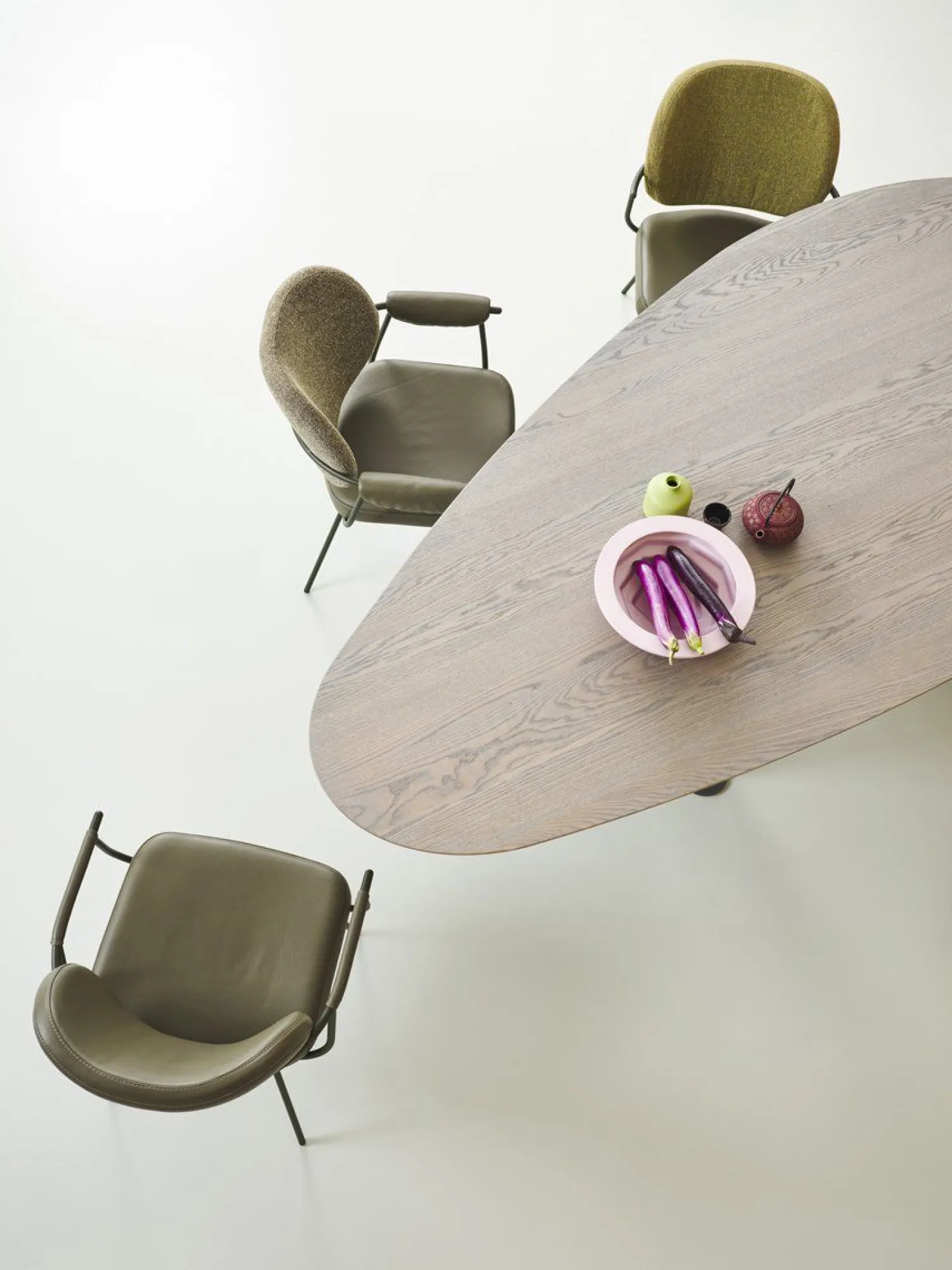 Design Stoelen|Eetkamerstoelen Zonder Armleuning-Bert Plantagie Flip Eetkamerstoel Groen