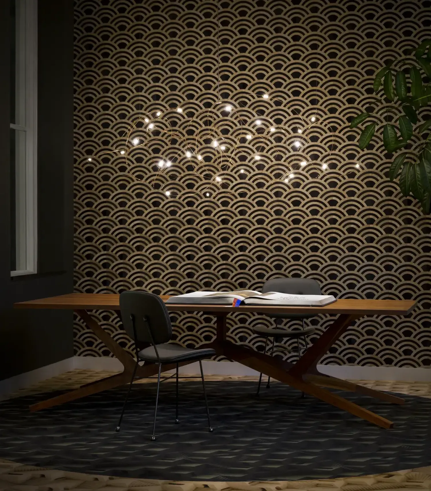 Design Hanglampen|Design Hanglampen-Moooi Flock of Light Hanglamp Bronze