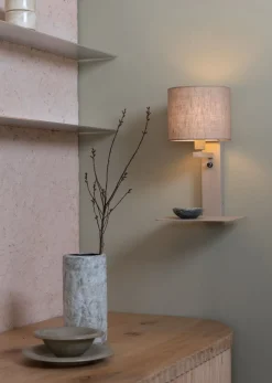 Industriële Wandlampen|Wandlampen-It's about RoMi Florence Wandlamp Sand, Dark Linen
