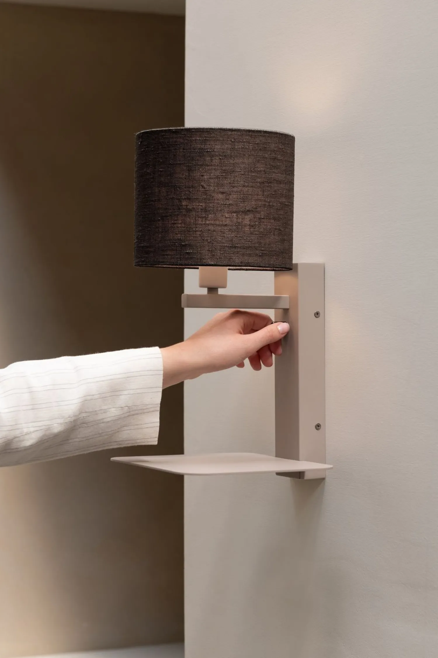 Wandlampen|Wandlampen-It's about RoMi Florence Wandlamp Sand, Black