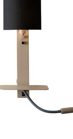 Wandlampen|Wandlampen-It's about RoMi Florence Wandlamp Sand, Black
