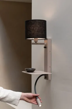 Wandlampen|Wandlampen-It's about RoMi Florence Wandlamp Sand, Black