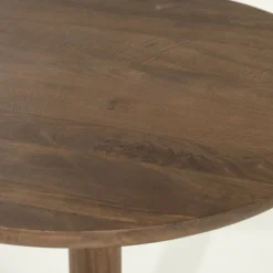 Houten Bijzettafels-Eleonora Florent Rond Bijzettafel Lichtbruin