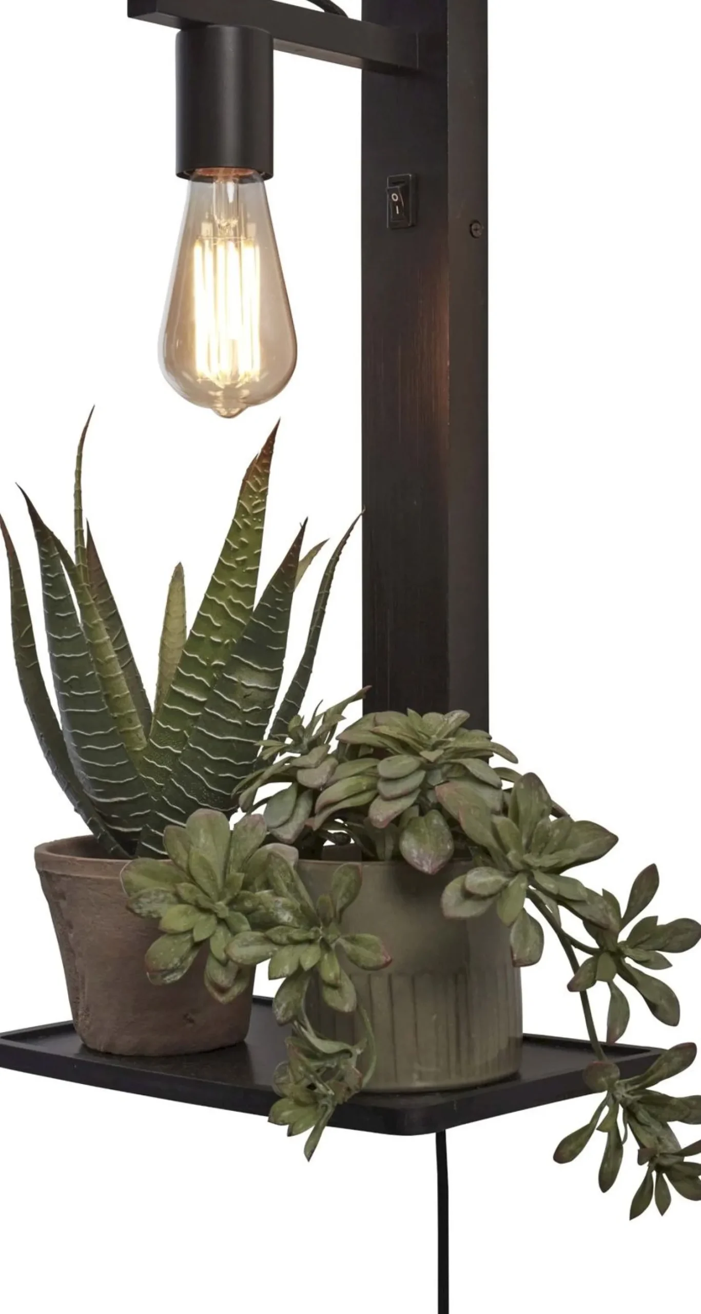 Industriële Wandlampen|Wandlampen-Good&Mojo Flores Wandlamp Black