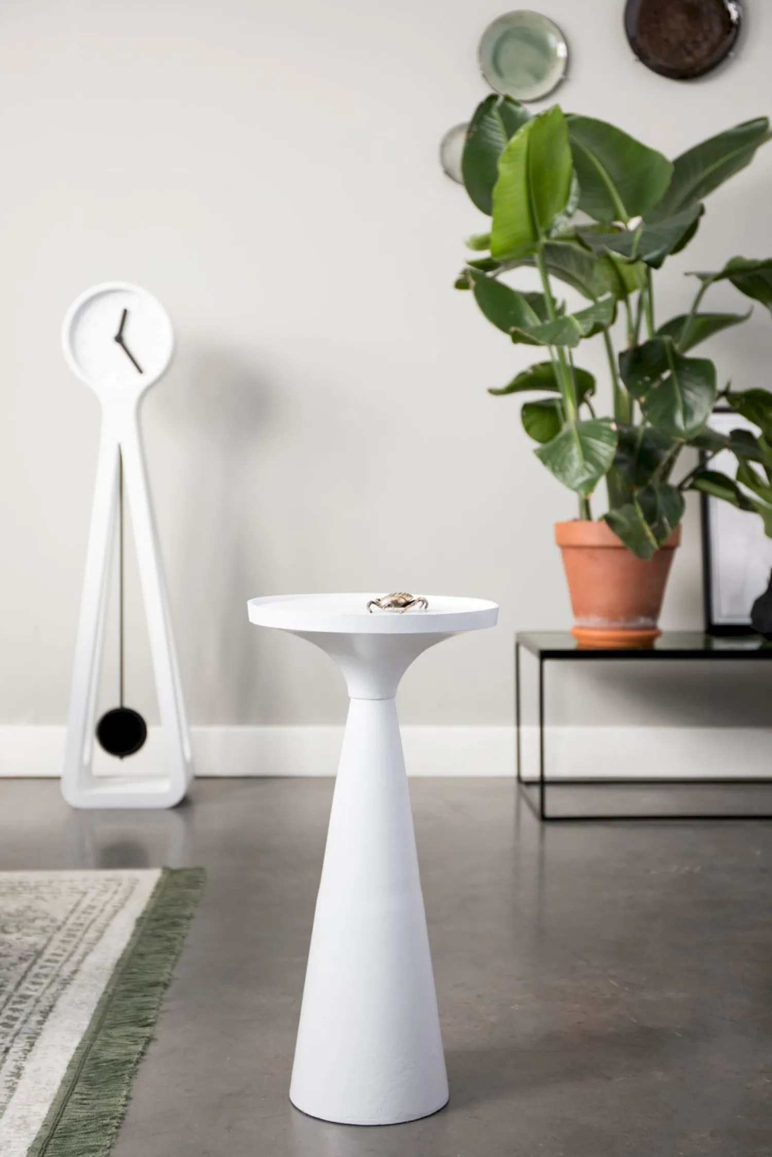Ronde Bijzettafels-Zuiver Floss Bijzettafel White