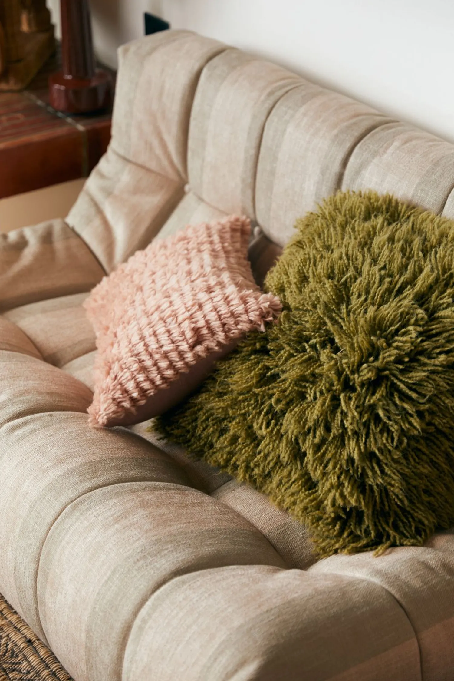 Sierkussens & Plaids-HKLIVING Fluffy Sierkussen Blush